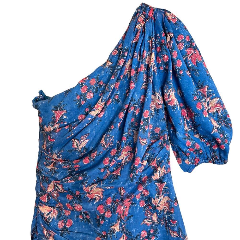 Isabel Marant Etoile, Women's 'Esther' Dress, Mini Ruched, Blue Size 36 FR, 4 US - Picture 5 of 11